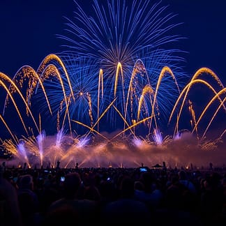 North Star Fireworks Feuerwerk Foto auf Leinwand, Acrylglas, Alu-Dibond fwkart.de
